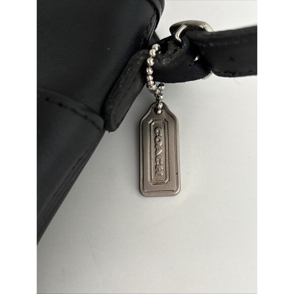 EUC Vintage Coach Mambo Hobo Zip Top Black Leather Crossbody Bag Style 9062 USA - Picture 2 of 15